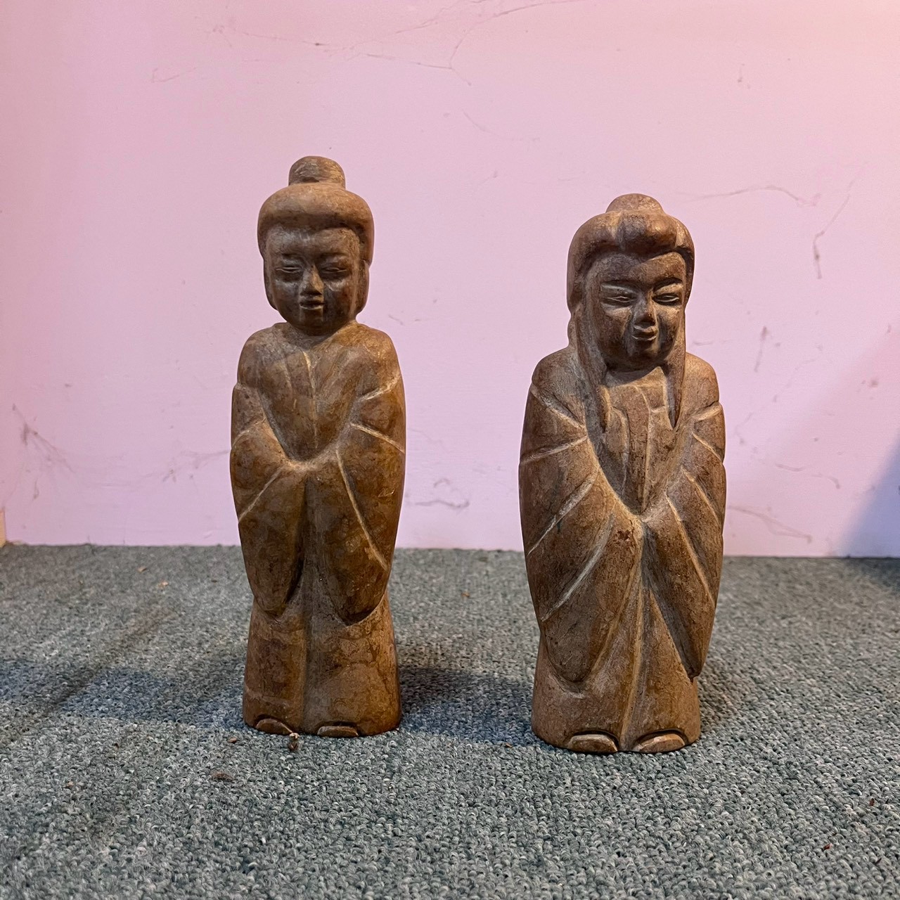 Stone Hongshan culture statues 紅山文化石雕像